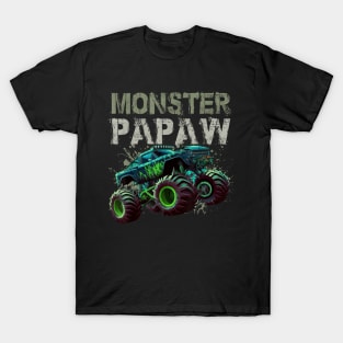 Monster Truck Papaw Family Matching Monster Truck Lovers T-Shirt